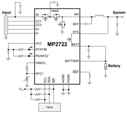 MP2722 circuit diagram